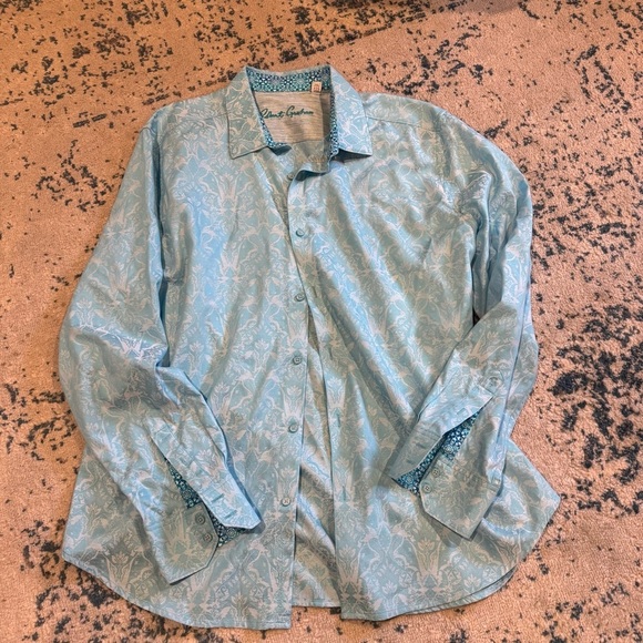 Two Men's 2XL Robert Graham Button-up Classic Fit  Dress Shirts Aberration - Picture 6 of 14